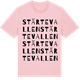Pink Cotton t-shirt med Stärtevallen ordlek t-shirt
