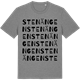 Mid Heather Gray t-shirt med Stenängen ordlek t-shirt