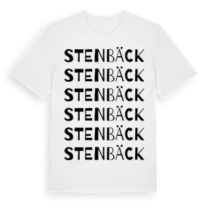 Stenbäck ordlek t-shirt – ekologisk bomull t-shirt från Pinshirt