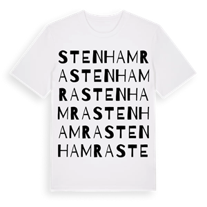 Stenhamra ordlek t-shirt – ekologisk bomull t-shirt från Pinshirt