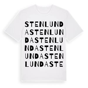 Stenlunda ordlek t-shirt – ekologisk bomull t-shirt från Pinshirt