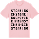 Pink Cotton t-shirt med Stenringen ordlek t-shirt