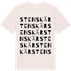 Vintage White t-shirt med Stenskär ordlek t-shirt