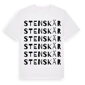 Stenskär ordlek t-shirt – ekologisk bomull t-shirt från Pinshirt