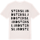 Vintage White t-shirt med Stenslund ordlek t-shirt