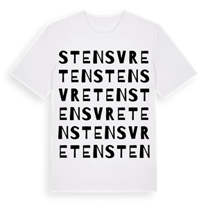 Stensvreten ordlek t-shirt – ekologisk bomull t-shirt från Pinshirt