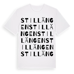 Stillängen ordlek t-shirt – ekologisk bomull t-shirt från Pinshirt