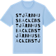 Blue Soul t-shirt med Stjärnhusbacken ordlek t-shirt