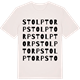 Vintage White t-shirt med Stolptorp ordlek t-shirt