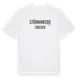 White t-shirt med Stönnansbo i Sverige t-shirt