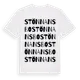 White t-shirt med Stönnansbo ordlek t-shirt