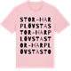 Pink Cotton t-shirt med Stor-Harplövsta ordlek t-shirt