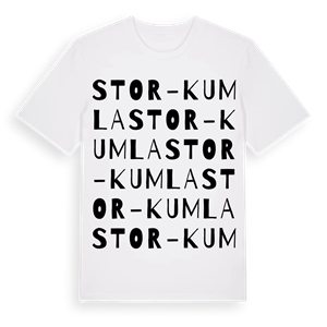 Stor-Kumla ordlek t-shirt – ekologisk bomull t-shirt från Pinshirt