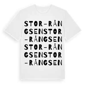 Stor-Rångsen ordlek t-shirt – ekologisk bomull t-shirt från Pinshirt