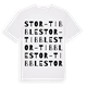 Stor-Tibble ordlek t-shirt