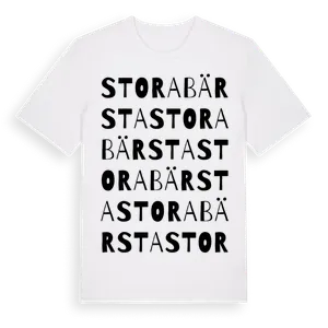 Stora Bärsta ordlek t-shirt – ekologisk bomull t-shirt från Pinshirt