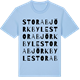 Blue Soul t-shirt med Stora Björkbyle ordlek t-shirt