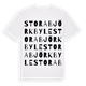 Stora Björkbyle ordlek t-shirt
