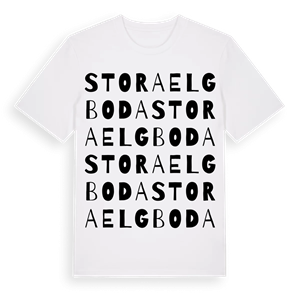 Stora Elgboda ordlek t-shirt – ekologisk bomull t-shirt från Pinshirt
