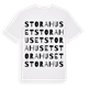 White t-shirt med Stora Huset ordlek t-shirt