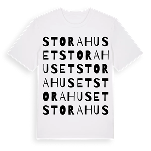 Stora Huset ordlek t-shirt – ekologisk bomull t-shirt från Pinshirt