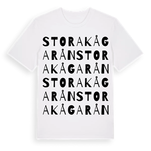 Stora Kågarån ordlek t-shirt – ekologisk bomull t-shirt från Pinshirt