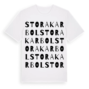 Stora Karbol ordlek t-shirt – ekologisk bomull t-shirt från Pinshirt