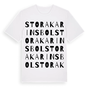 Stora Karinsbol ordlek t-shirt – ekologisk bomull t-shirt från Pinshirt