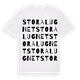 White t-shirt med Stora Lugnet ordlek t-shirt