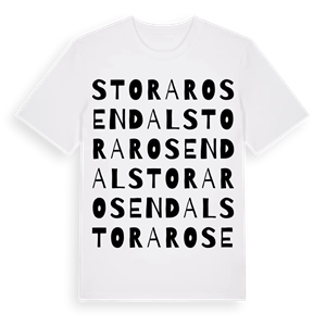 Stora Rosendal ordlek t-shirt – ekologisk bomull t-shirt från Pinshirt