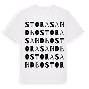Stora Sandbo ordlek t-shirt – ekologisk bomull t-shirt från Pinshirt