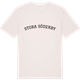 Vintage White t-shirt med Stora Söderby böjd t-shirt