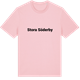 Pink Cotton t-shirt med Stora Söderby fetstil t-shirt