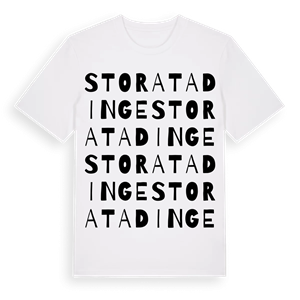 Stora Tadinge ordlek t-shirt – ekologisk bomull t-shirt från Pinshirt