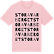 Pink Cotton t-shirt med Stora Varberget ordlek t-shirt
