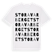 Stora Varberget ordlek t-shirt