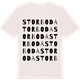 Vintage White t-shirt med Storboda ordlek t-shirt