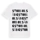White t-shirt med Storbolsäng ordlek t-shirt