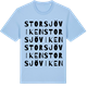 Blue Soul t-shirt med Storsjöviken ordlek t-shirt