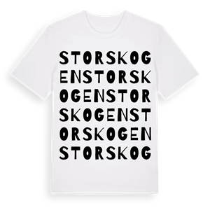 Storskogen ordlek t-shirt – ekologisk bomull t-shirt från Pinshirt