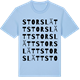 Blue Soul t-shirt med Storslätt ordlek t-shirt