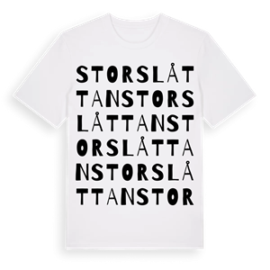 Storslåttan ordlek t-shirt – ekologisk bomull t-shirt från Pinshirt