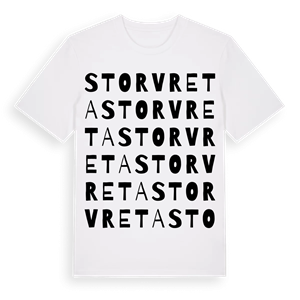 Storvreta ordlek t-shirt – ekologisk bomull t-shirt från Pinshirt