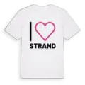 Jag älskar Strand t-shirt stort tryck