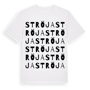 Ströja ordlek t-shirt – ekologisk bomull t-shirt från Pinshirt