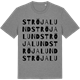 Mid Heather Gray t-shirt med Ströjalund ordlek t-shirt