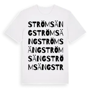 Strömsäng ordlek t-shirt – ekologisk bomull t-shirt från Pinshirt