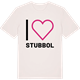 Vintage White t-shirt med Jag älskar Stubbol t-shirt stort tryck