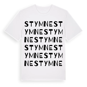 Stymne ordlek t-shirt – ekologisk bomull t-shirt från Pinshirt
