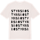 Vintage White t-shirt med Stynsbo ordlek t-shirt
